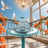1pc Solar Fountain Pump,Three-Layer Solar Bird Bath Fountain,Detachable Fountain,Used For Outdoor Garden Villa Pond Decoration