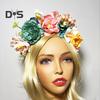 Imitation Flower Decor Hair Hoop Elastic Design Travel Party Headband Various Styles Floral Hair Hoop Headgear Charming Accessory