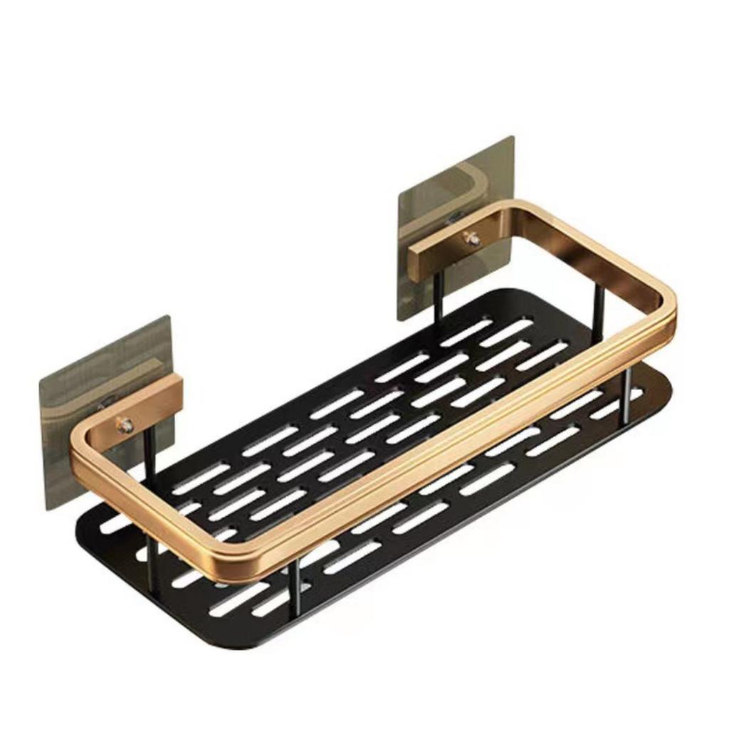 Light Luxury Shelf, Bathroom Towel Rack, Storage Rack, Bathroom Non Perforated Shelf, Bathroom Suction Cup Shelf