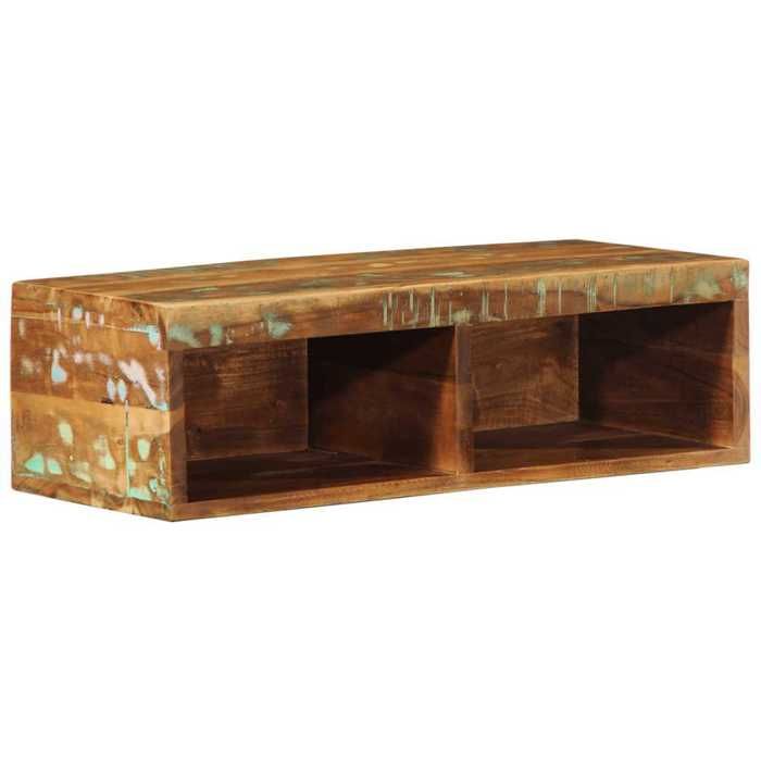 VidaXL Wall-mounted TV Cabinet 60x30x19 Cm Solid Reclaimed Wood, Media Unit, Sideboard, Entertainment Center, 4017474