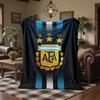 Argentina National Football Team Print Flannel Blanket Soft Warm Sofa Bed Throw Blanket For Home Office Bedroom