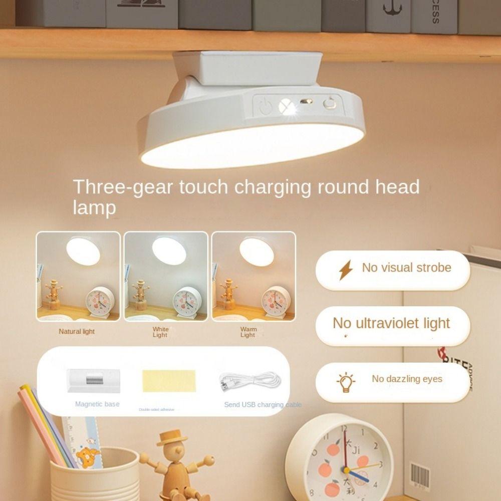 

3 Color Temperature Bedroom Table Lamp Eye Protection LED Night Light Wardrobe