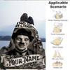 1PC Custom Name Blanket Silent Laughter Charlie Flannel blankets Patterns Throw Blanket All-Season Soft Gift for Couch, Bed, Camping, Birthday gifts