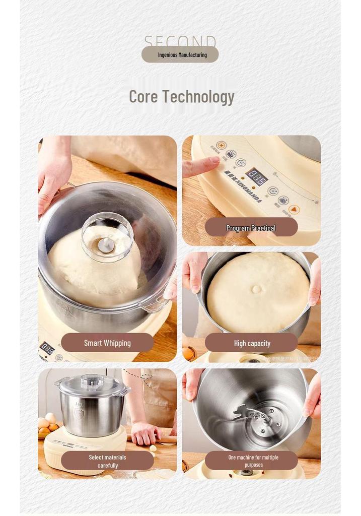 Household Dough Mixer & Fermentation Machine - Ideal for Kneading, Mixing, Proofing & More