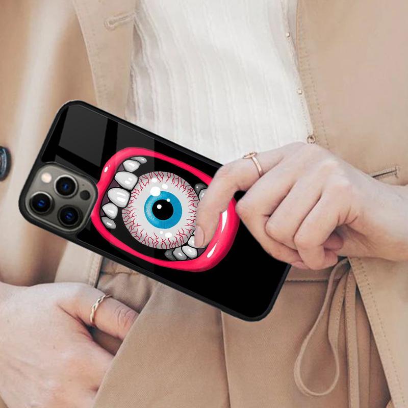 Halloween Scary Eyeball Magnetic Phone Case For APPLE iPhone 17 Air 16 14 13 12 Pro Max 15 Plus Charge With MagSafe Cover