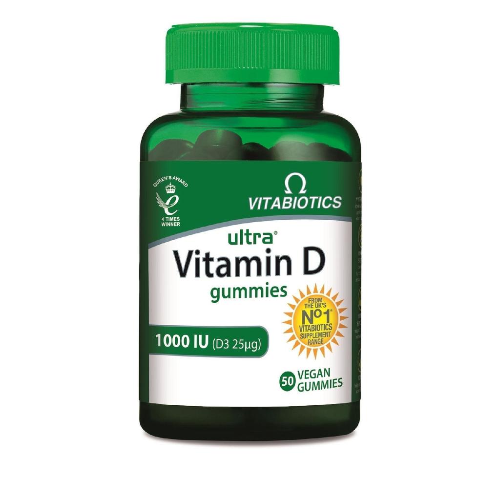 Ultra Vitamin D Gummies 1000iu 50 Vegan Gummies