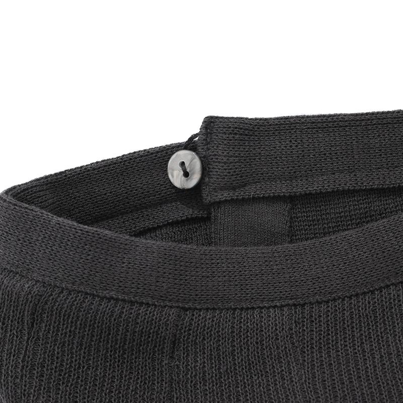 KIRSH Knit Wrap Pleated Skirt [Charcoal]