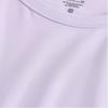 Nike Solid Color Round Neck Slim Fit Short Sleeve Casual T-Shirt Women Tops Light-Purple FN2805-512