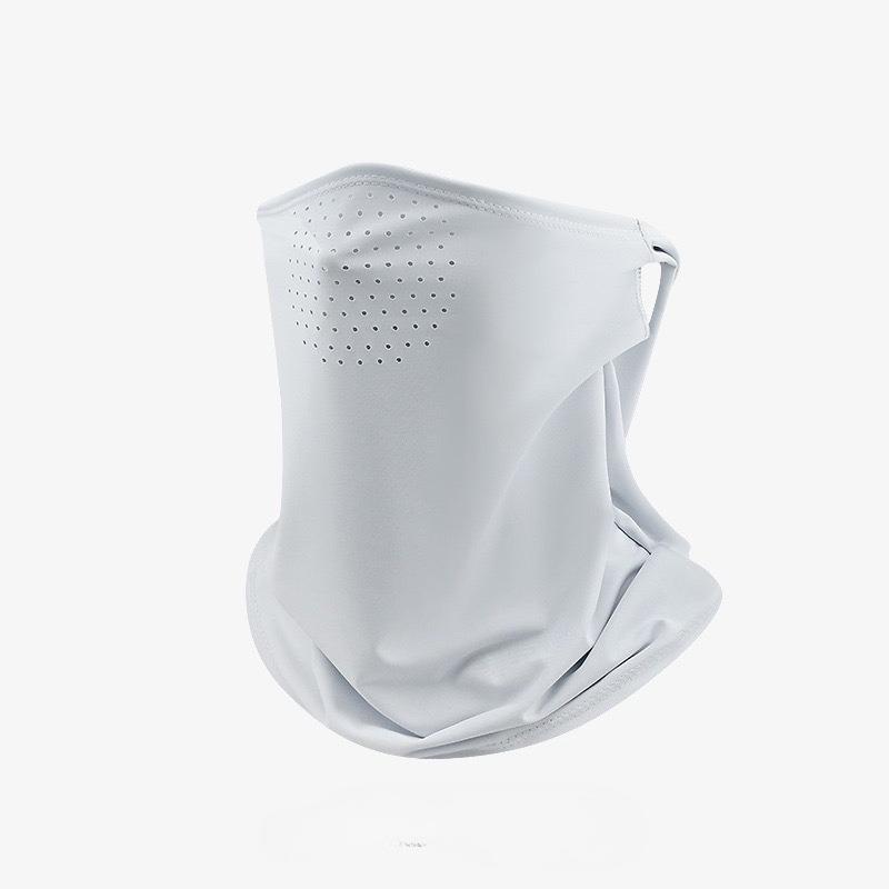 

Unisex Sunscreen Ice Silk Mask Neck UV Protection Face Cover Sunscreen Face with Brim Outdoor Cycling Sun Protection Hats Caps світло-сірого кольору