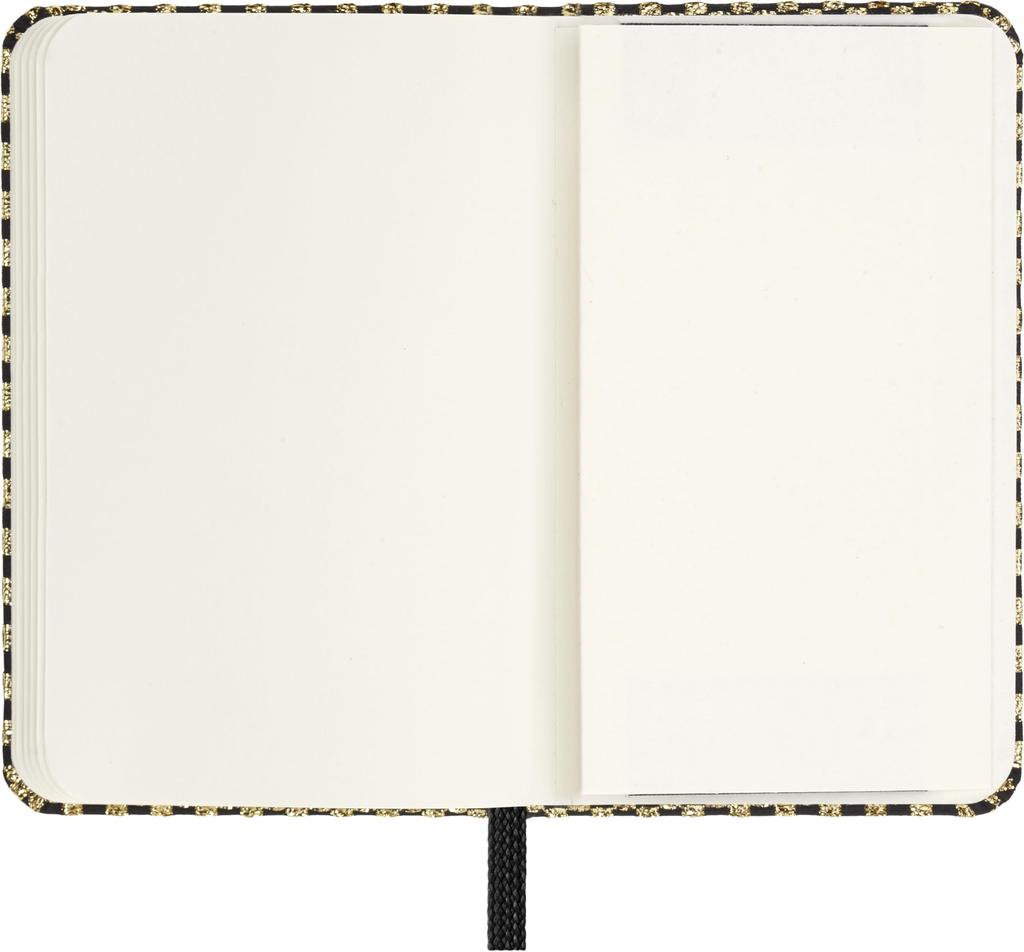Moleskine x Mantero Shine Collection Notebook, Hardcover, Plain, XS Size (6.5cm x 10.5cm), Gold Boxed, LEHSHINEMP012GOLD