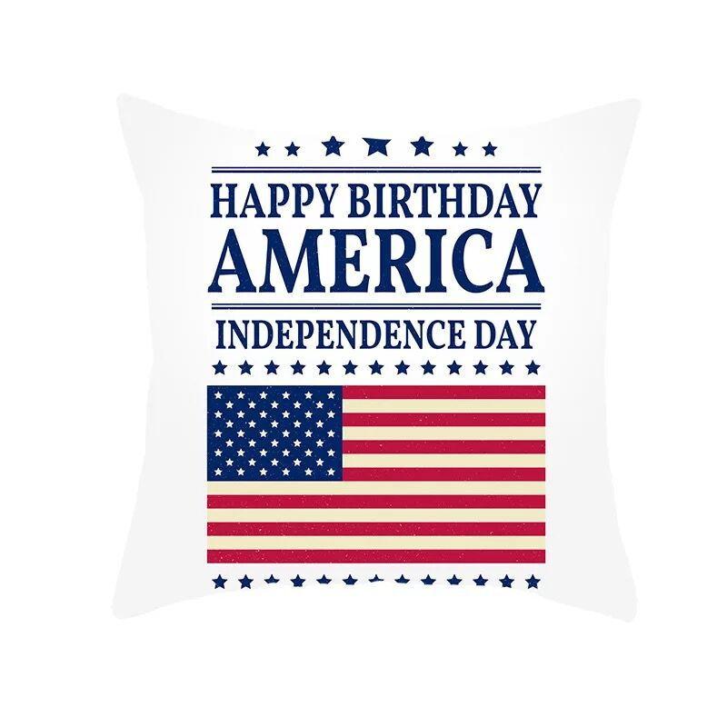 American Flag Independence Day Pillow Case Holiday Gift Home Decor Pillow Case