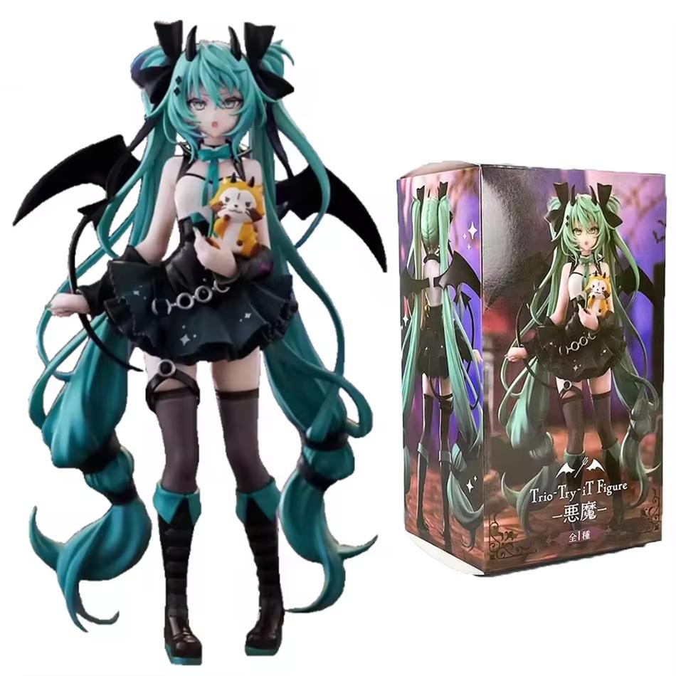 Trio Try It Dark Devil Handmade Pvc Figure With Little Raccoon Anime Peripheral Ornament Collectible For Anime Fans