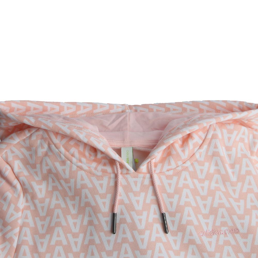 adidas Neo Aop Hoodie Fashion Casual Hooded Sweatshirt Women Hoodies Pink CW5190