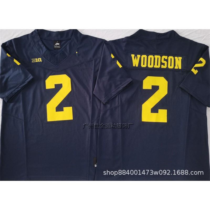Michigan Wolverines College Football Jersey Mens Cotton Blend Embroidered Team Uniform Rugby Sports Fans