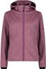 CMP Softshell Jacket Zip Hood Women (39A5006M) Woman Softshelljacket (39a5006m-B720) Bubblegummel.