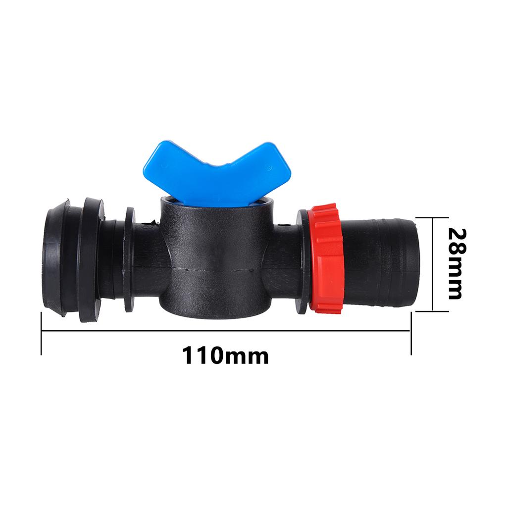 25/28/32mm Drip Irrigation Pipe Valve Connector Barb Switch Valve Drip Pipe Parts Drip Irrigation Or Sprinkler System Barb Conne