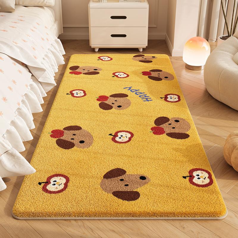 

VIKAMA Милый мультяшный кашемировый ковер из тонкого песка, мягкое одеяло для кровати для детской спальни, повседневный коврик для гостиной, балкона, домашний декор 40x120cm 16x47inch