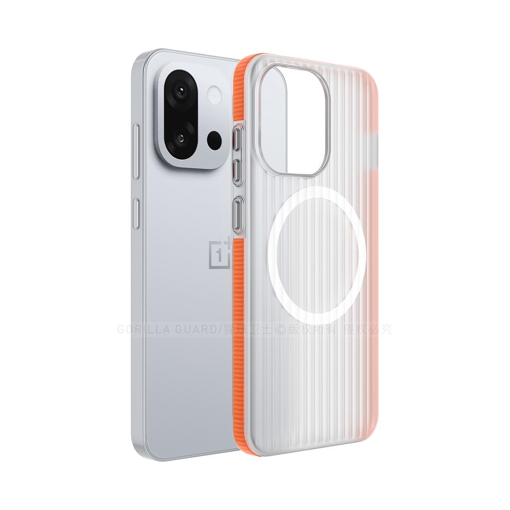 Magnetic Case for OnePlus 13T 13S Case MagSafe Matte Transparent Luggage Stripe Phone Cover for OnePlus 13T 13S Hard Shell
