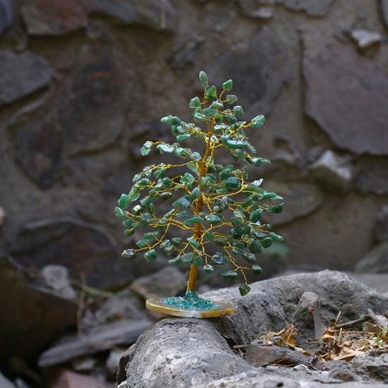 Edelstein-Lebensbaum, Geode-Achat-Scheibensockel, Kristallbaum für positive Energie, Chakra-Baum, Feng-Shui-Dekor, Glücksbringer-Edelstein-Bonsai, Geldbaum-Geschenk