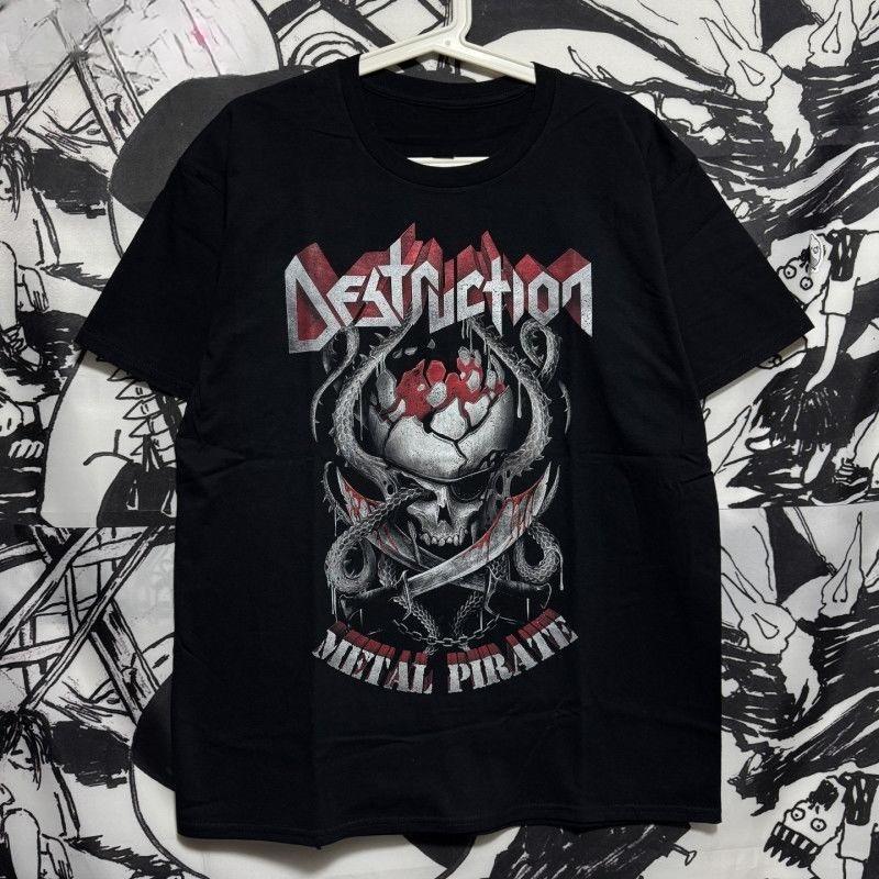 German Thrash Metal Band Destructions Cotton Rock Tshirt for Both Men and Women
