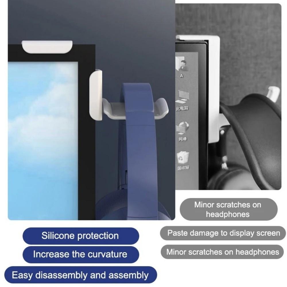 Universal Earphone Stand Hanging Headphone Bracket Headset Hanging Hook  PC Monitor Wall Hook