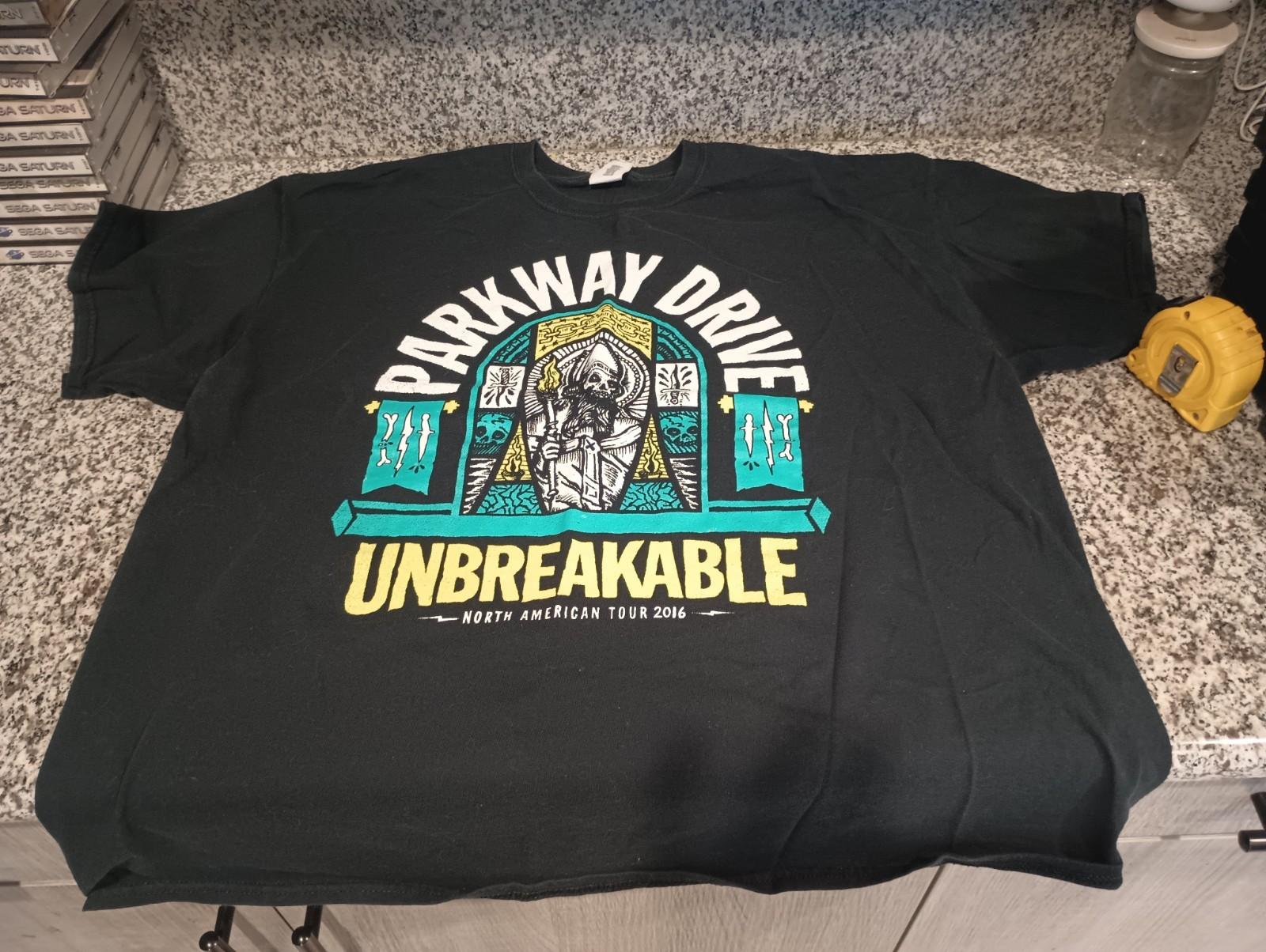 Parkway Drive Shirt Mens Medium Black Unbreakable 2016 Tour Band Graphic Tee XXXXL