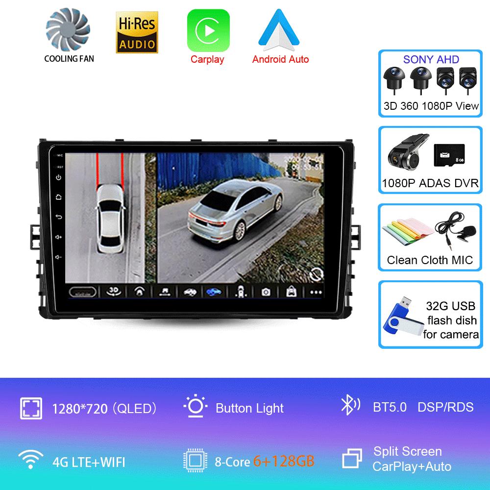 Car Radio Android14 For Volkswagen Jetta 7 2018 2019 2020 2021 2022 Navigation GPS Multimedia Video Player Stereo Carplay DVD BT