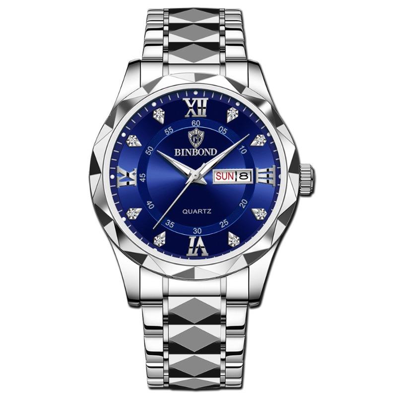 Binbang BINBOND men's watch luminous waterproof business quartz watch