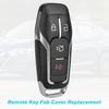 Key Fob Cover Replacement 4 Buttons Key Fob Shell Case M3N-A2C31243300 164-R7989 For Ford Explorer 2016-2017, For Ford Edge / Fusion Titanium /