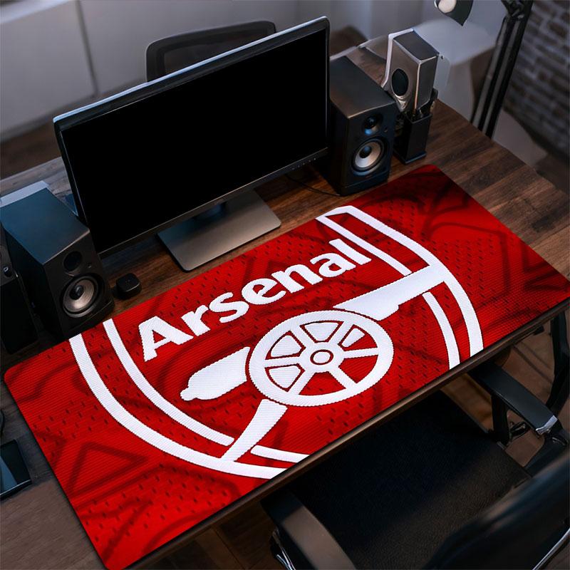Arsenal Mouse Pad, Large Gaming Desk Mat, Non-slip XXL Mousepad for Laptop & Tablet, Mini PC Playmat with Stitched Edges
