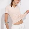 Summer 2023 Quick-Dry Plus Size Women's Yoga & Running Set - Short-Sleeve Top