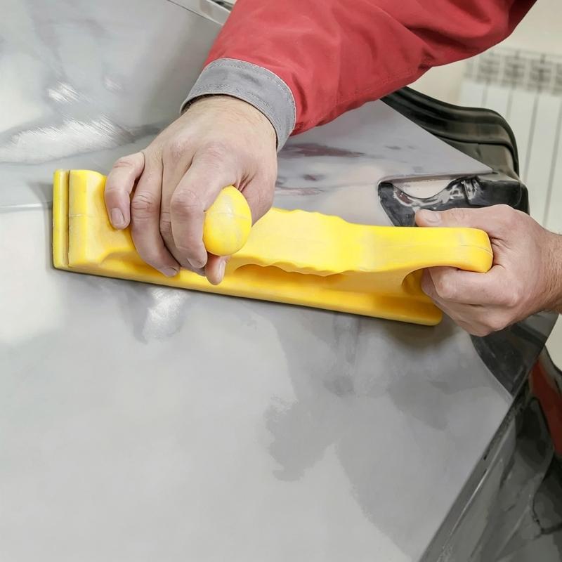 Manual Sanding Tool 70 x 400 mm Hand Sanding Block with Two-Point Grip for Putty Sanding, Wide Flat Work, Dry or Wet Furniture Refinishing