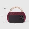 Hochzeiten Pu-Leder Clutch Tasche Mode Partys Abendtasche. Schulter Crossbody Elegante Party Geldbörse Original Marken Taschen Roter Aufdruck