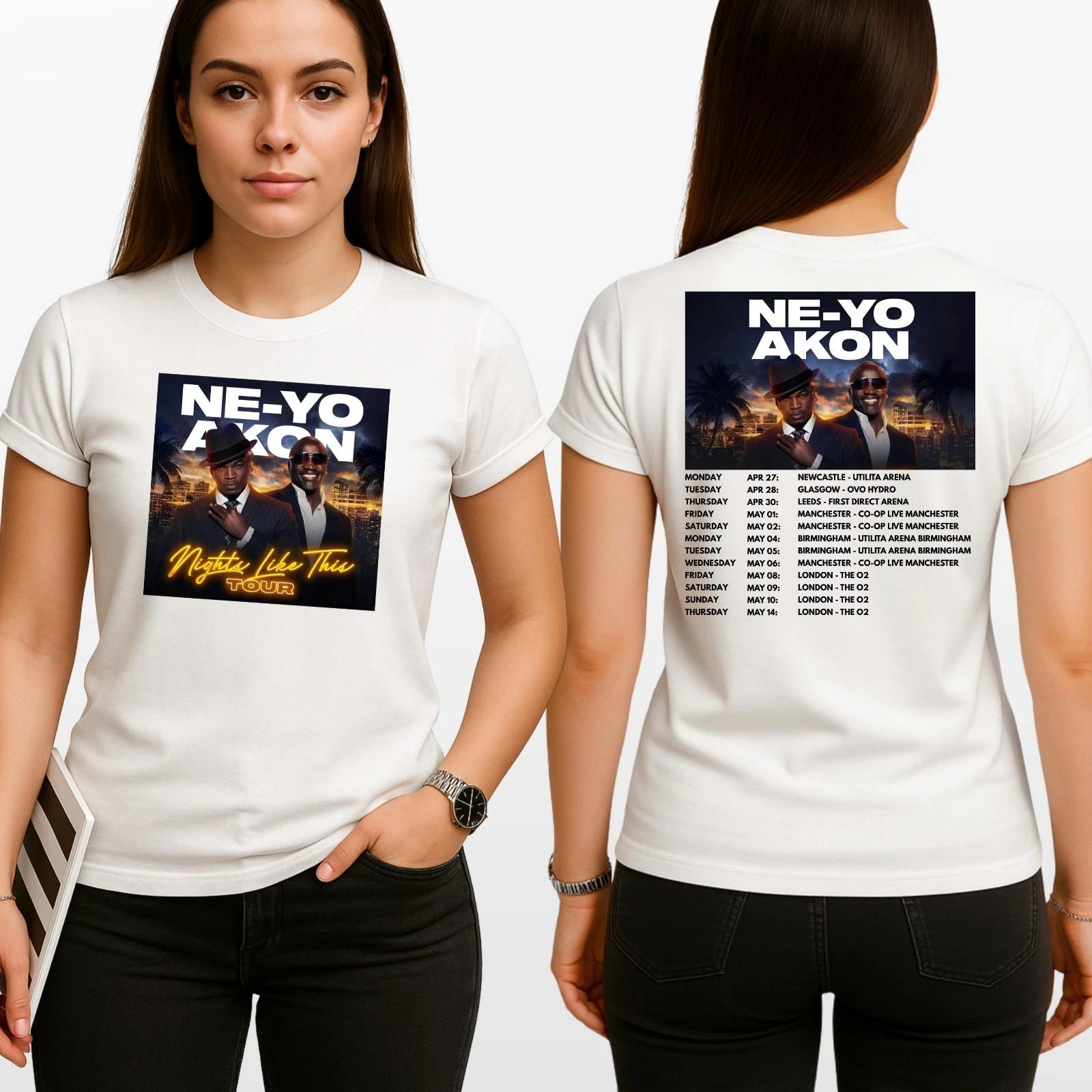 

Ne-Yo & Akon Adults T-Shirt Nights Like This Music Inspired Top New S