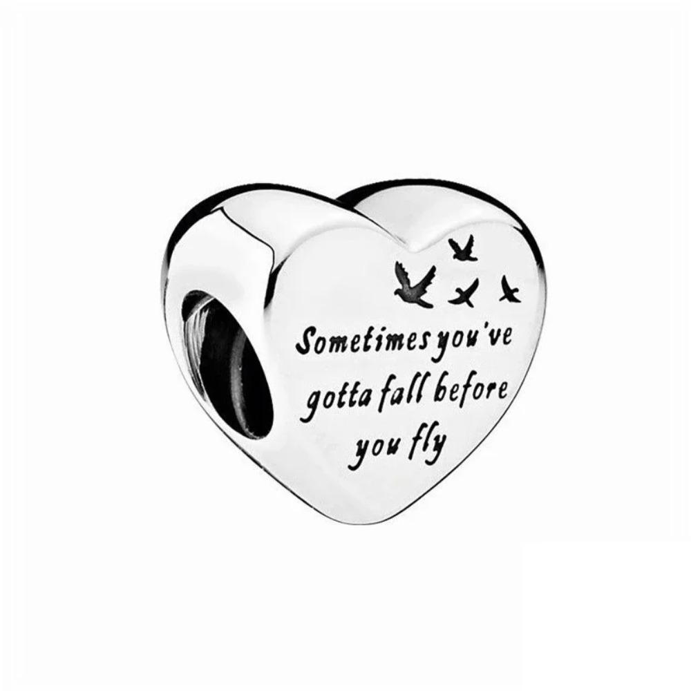 New Cupid Key Charm 925 Silver Bracelet Shining Bead DIY Women Jewelry Gift Party Accessories