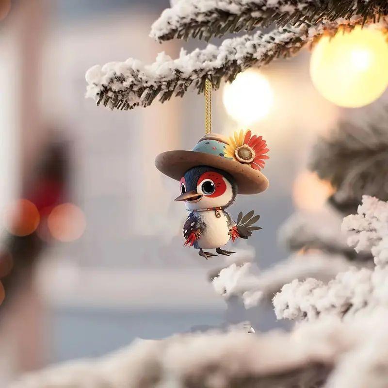 Lucky Fun Eagle Acrylic Car Pendant Colorful Style For Decorative Keychain Or Bag Charm