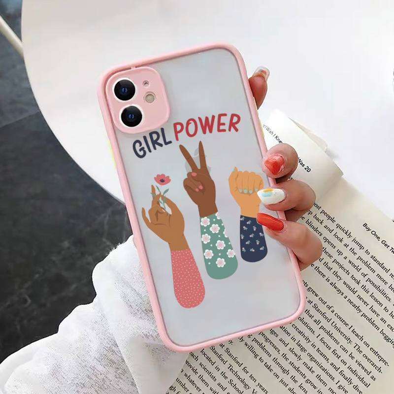 

Чехол для телефона Feminist Feminism Aesthetics Girl Power, матовый прозрачный для iPhone 11 12 13 7 8 plus mini x xs xr pro max iphone 13 mini
