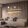 Kinkiet LED - NETTLIFE - 100CM - 34W - Ciepła biel góra-dół - Czarny metal