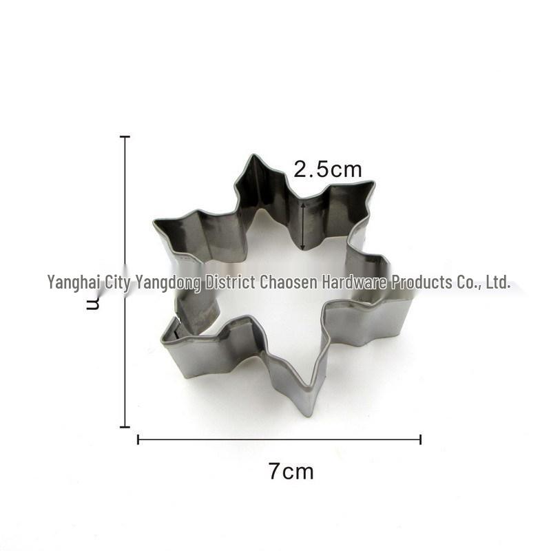 Stainless Steel Snowman Christmas Cookie Cutter Set for DIY Baking