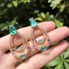 Shining Zircon Earrings Sexy And Elegant Glass Stone Earrings Versatile South American Ear Jewelry Direct Sales