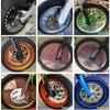 72pcs Bicycle Wheel Spoked Protector Wraps 17/24cm Wheel Rim Spoke Wrap Kit for Motorcycle Bike Color Rims Skin Trim Covers Pipe