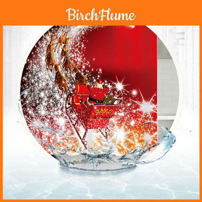 Premium Quality Christmas Snowman Waterproof Bathroom Shower Curtain With 12 Hooks For Festive Decor