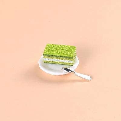 Miniatur Essen Spiel Kuchenplatte DIY Materialien Puppenhaus Zubehör Kinderzubehör