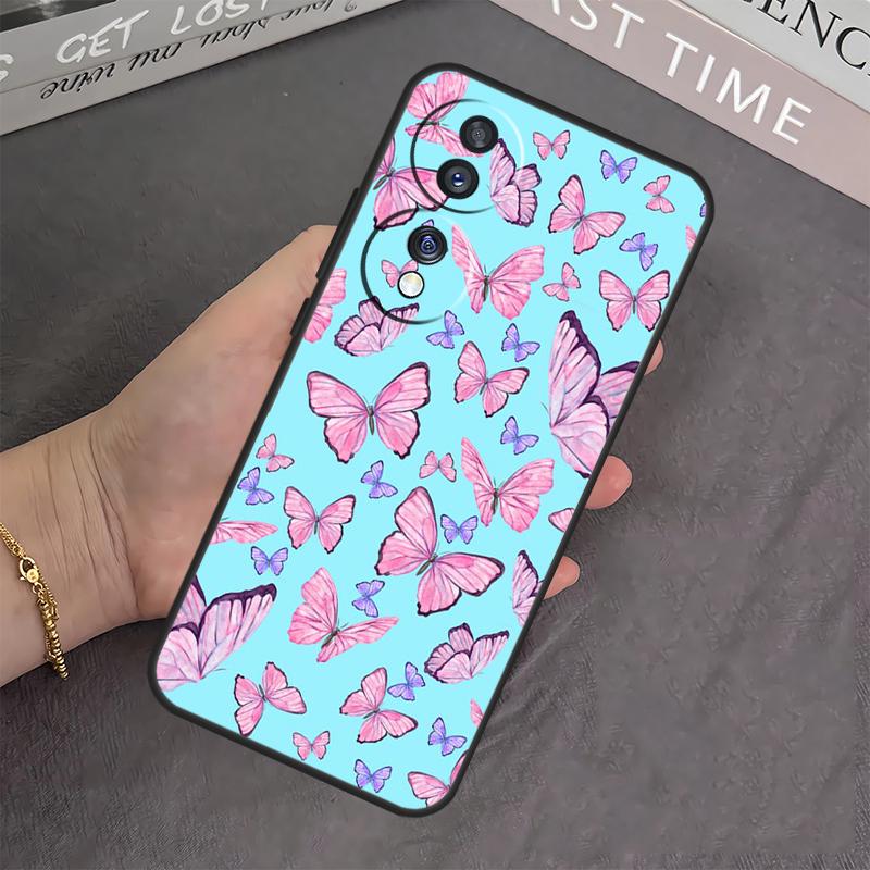 Luxury Butterfly Case For Honor X8a X9a X6a X7a X7 X8 X9 X9b X8b Honor 10 50 70 90 Lite Magic 5 6 Pro Cover