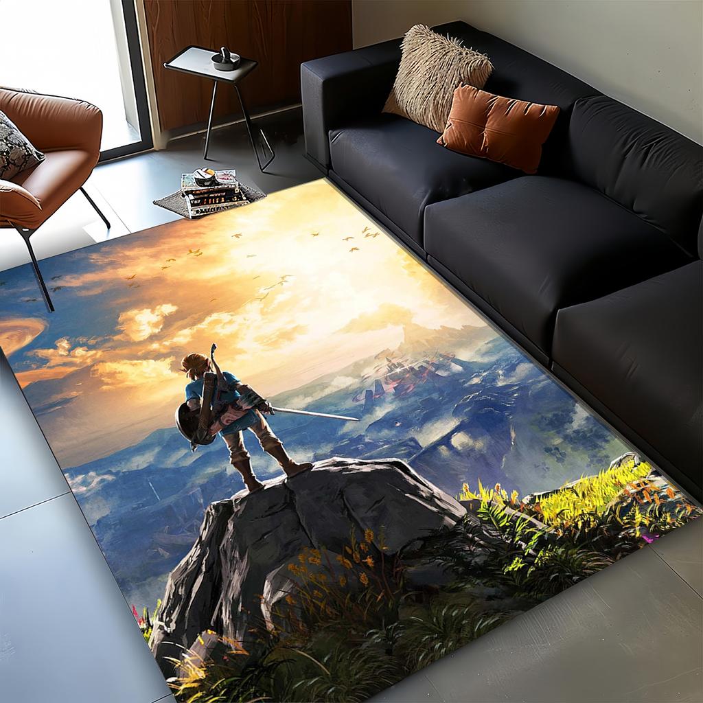 3D Zeld Classic Game Carpet Rug for Living Room Bedroom Home Sofa Decoration,kids Play Non-slip Floor Mat Christmas Gift