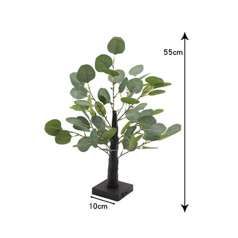 

Светодиодная настольная лампа-дерево Искусственный эвкалипт 55см Светодиоды Работает от батареек/USB Огни-деревья для комнаты Спальни Настольная лампа Украшение стола usb battery