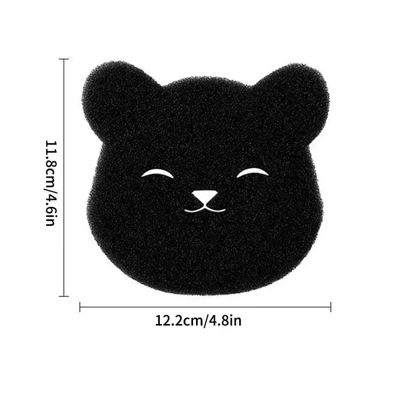 1-20PCS of Household Pet Hair Remover, Machine Washed Bear Sticky Sponge, Reusable, Suitable for Washing Machine, Dryer, Black