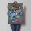 Lugia Ho-Oh Pokemon Unframed Canvas Painting Comic Themed Anime Wall Decor  Unique Collection Enhance Your Living Space