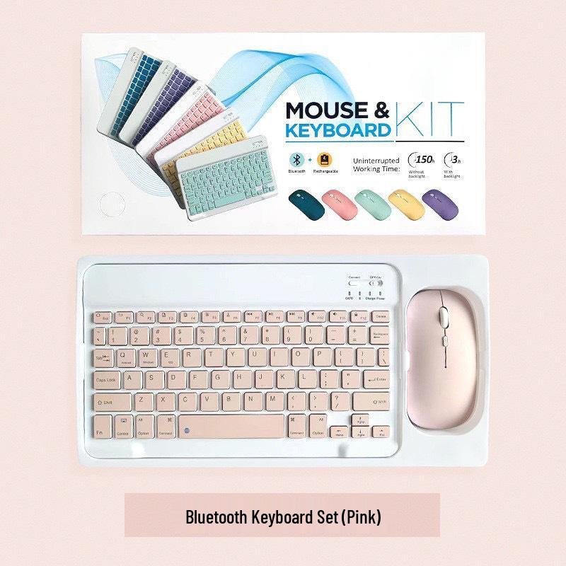 Bluetooth Keyboard for iPad, Phone, Tablet – 10-Inch, Rechargeable, Apple-Compatible Keyboard for Desktop Typing