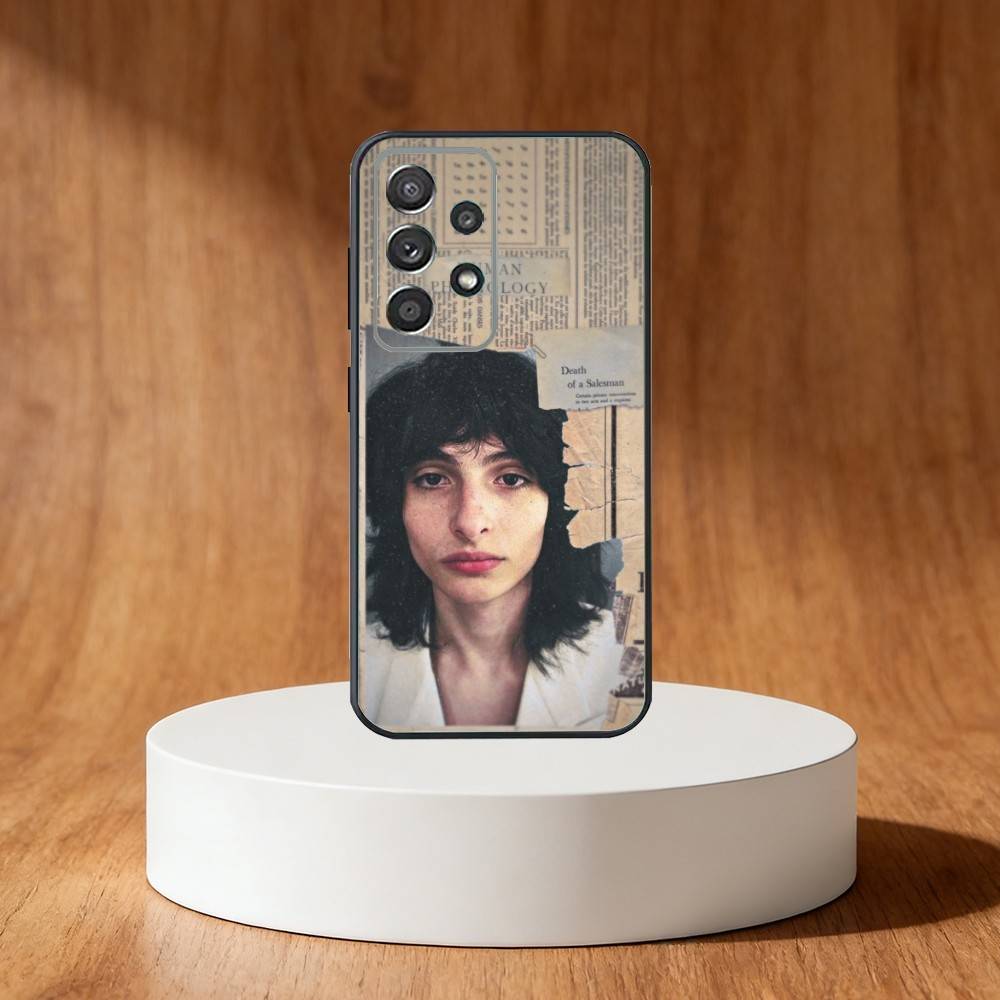Actor Finn Wolfhard Phone Case For Samsung S25,S24,S21,S22,S23,S30,Ultra,S20,Plus,Fe,Note,10,9,5G Black Cover